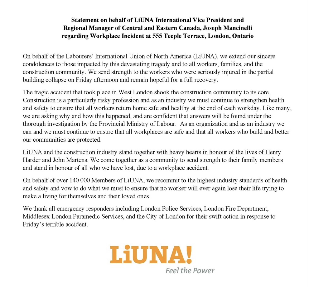 statement-from-liuna-regarding-the-teeple-terrace-tragedy-liuna-local-1059